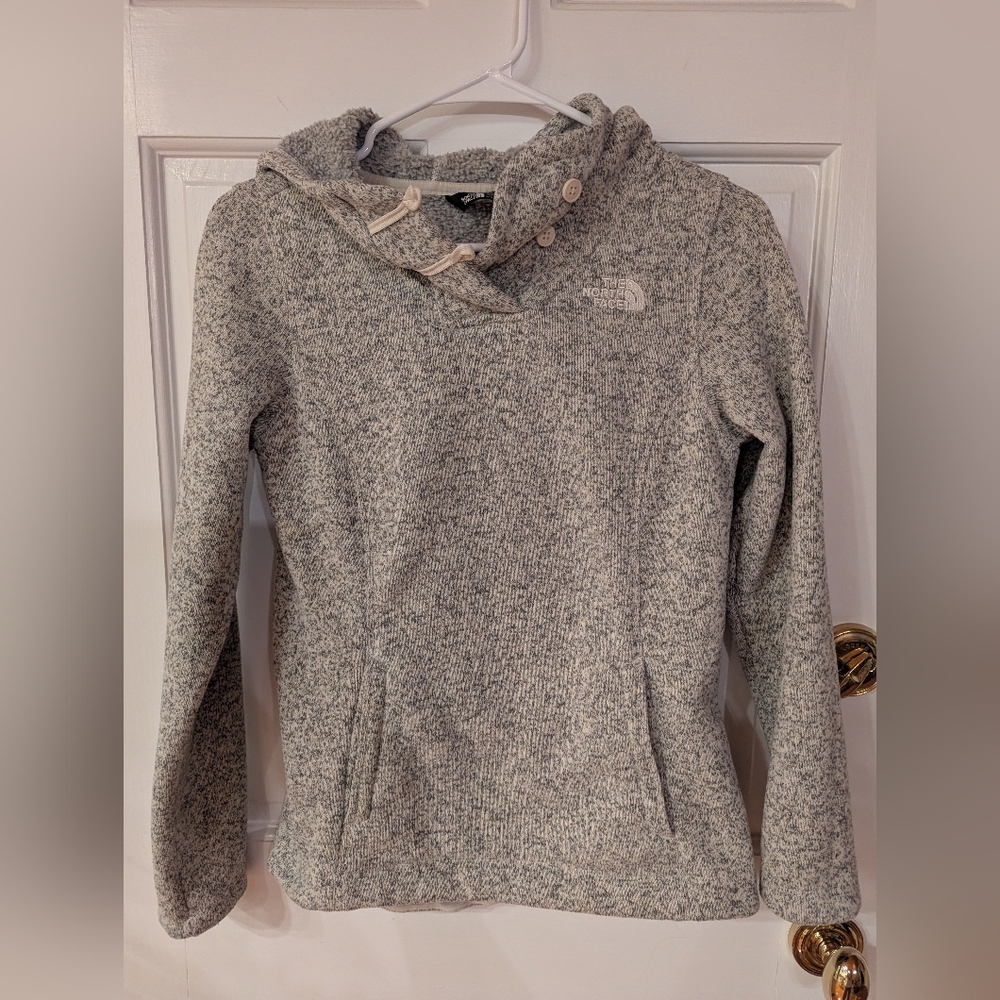 The North Face Girls Crescent Gray Heather Hoodie Sz Large 14 / 16
